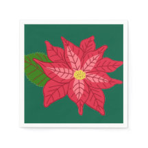 Red and Pink Christmas Poinsettia