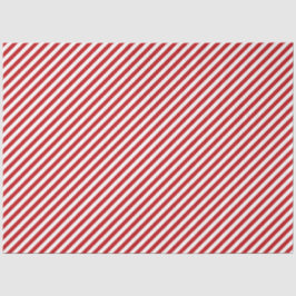 Red and White Candy Cane Striped Tissue Paper Seidenpapier