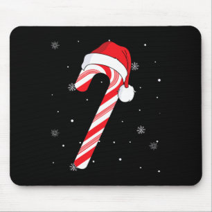 Red and White Candy Cane Weihnachten Weihnachten W Mousepad