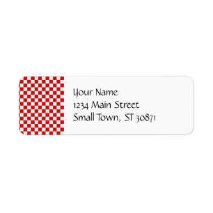 Red and White Checkered Pattern Country BBQ Colors