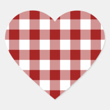 Red and White Gingham Pattern
