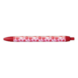 Red and White Hearts Pattern Pen Kugelschreiber