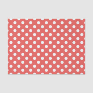Red and White Polka Dot Birthday Party Seidenpapier