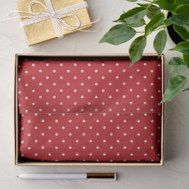 Red and White Polka Dot Tissue Paper Seidenpapier