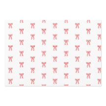 Red and White Satin Bows Red Candy Cane Stripbow