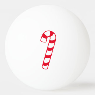 Red and White Strip Weihnachtscreme Candy Cane Tischtennisball