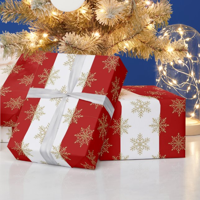 Red And White Striped Holiday Geschenkpapier (Feiertage)