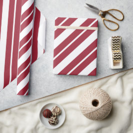 Red and White Stripes Candy Cane oder America Them Geschenkpapier