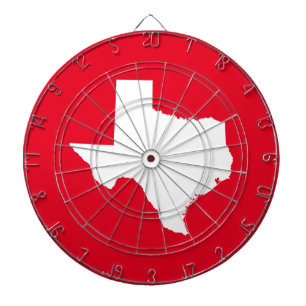 Red and White Texas Dartscheibe