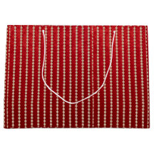 Red and White Velvet-Look