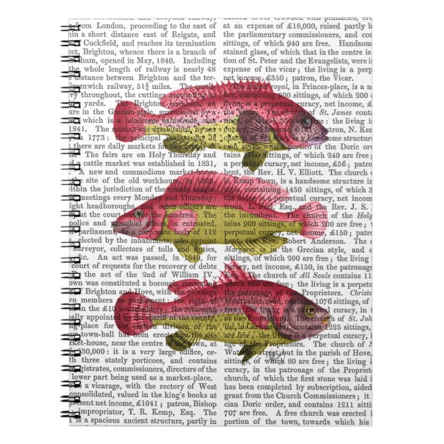 Red and Yellow Fantasy Fish Trio Notizblock (Vorderseite)