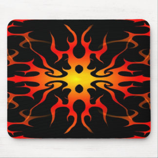 Red and Yellow Hot Rod Flames Mousepad