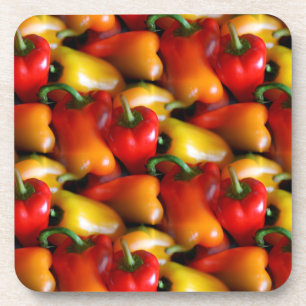 Red and Yellow Peppers Getränkeuntersetzer