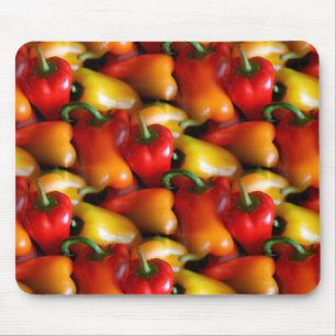 Red and Yellow Peppers Mousepad