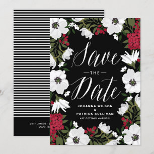 Red Anemone Blooms Ankündigung Datum freihalten