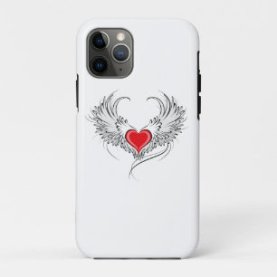 Red Angel Heart mit Flügeln Case-Mate iPhone Hülle