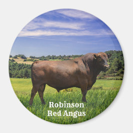 Red Angus Bull Magnet