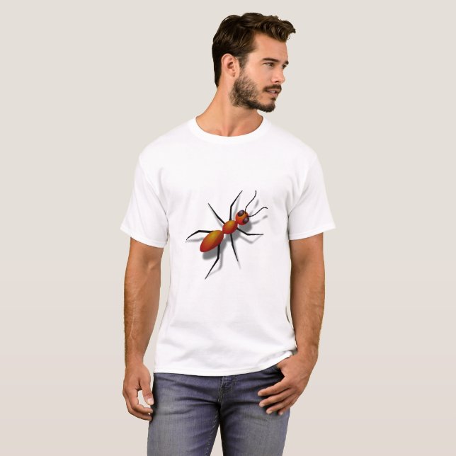 Red Ant Crawling T-Shirt (Vorne ganz)