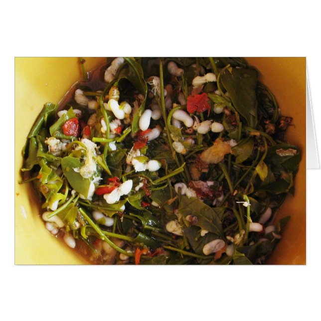 Red Ant Egg Salad ... Thai Street Food Card (Vorderseite (Horizontal))