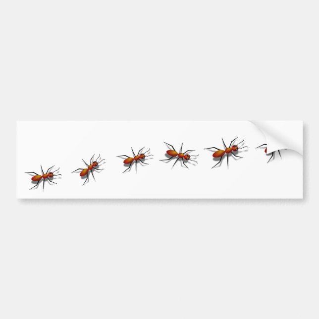 Red Ants Crawling auf Ihrem Auto Autoaufkleber (Vorne)