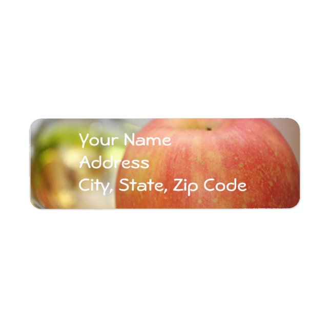Red Apple Address Labels (Vorne)