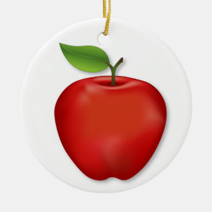 Red Apple anpassen Keramik Ornament