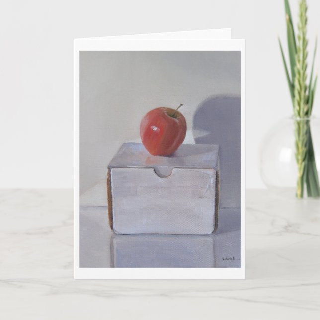 Red Apple Art Card Karte (Vorderseite)