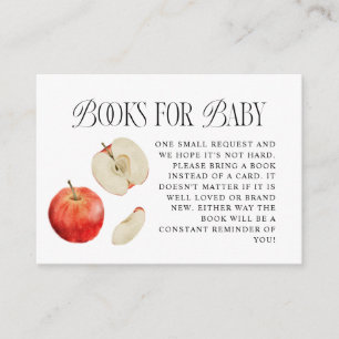 Red Apple Baby Showbuchanfrage Begleitkarte