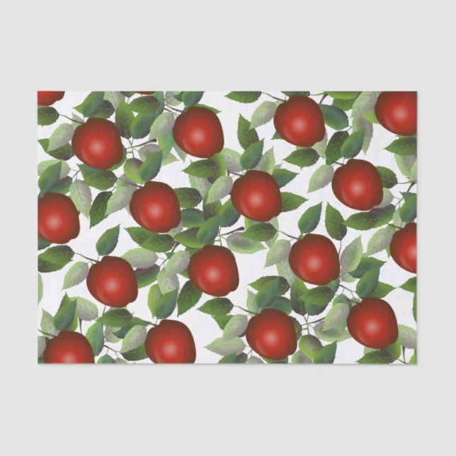 Red Apple Botanical Seidenpapier (Vorderseite)