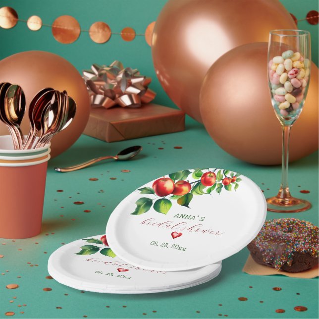 Red Apple Brautparty Pappteller (Multi)