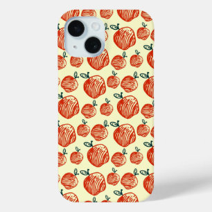 Red Apple Doodle Muster Case-Mate iPhone Hülle