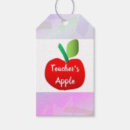 Red Apple Geschenkmarke für Lehrer Geschenkanhänger