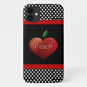 Red Apple Heart Teacher Case-Mate iPhone Hülle