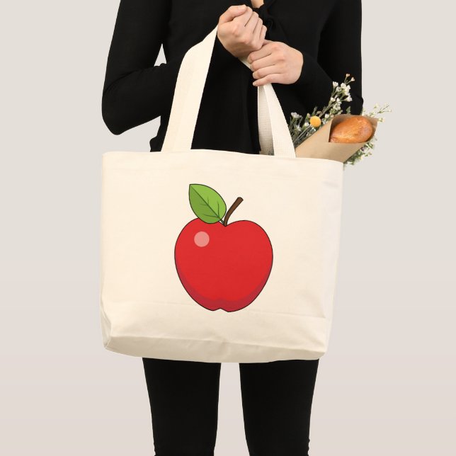 Red Apple Jumbo Stoffbeutel (Vorderseite (Produkt))