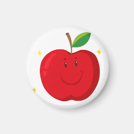 Red Apple mit Happy Face Magnet