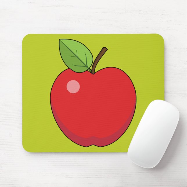 Red Apple Mousepad (Mit Mouse)
