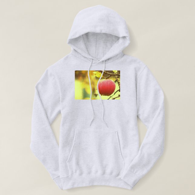 "Red Apple on Tree" Niedliches Foto. Jetzt kaufen Hoodie (Design vorne)