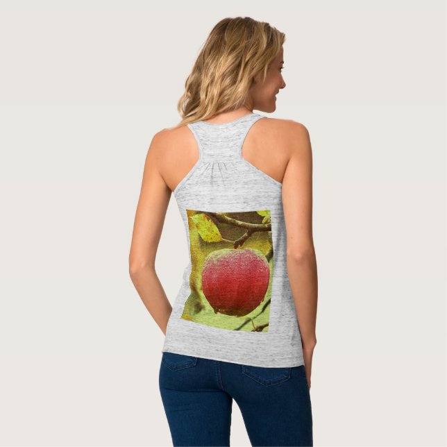 "Red Apple on Tree" Niedliches Foto. Jetzt kaufen Tank Top (Rückseite Vollansicht)