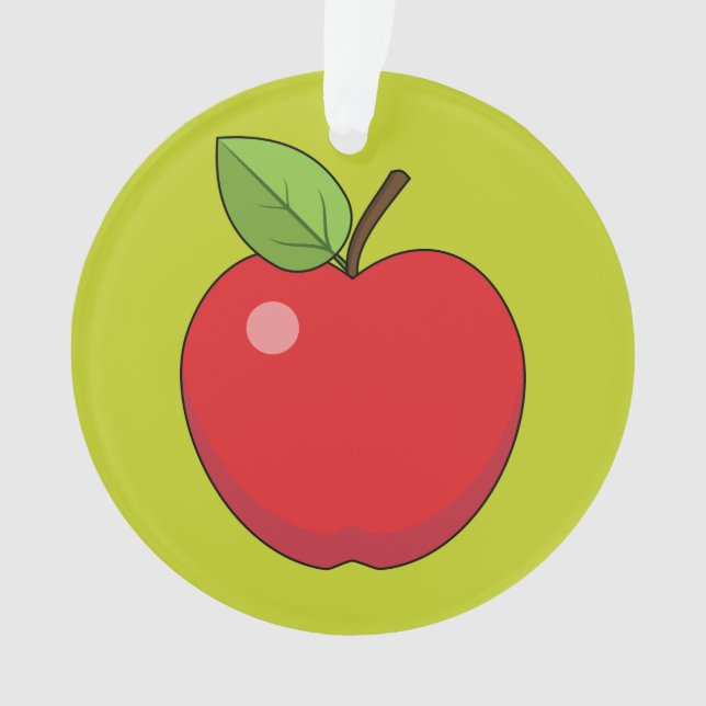 Red Apple Ornament (Vorderseite)