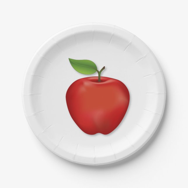 Red Apple Pappteller (Vorderseite)