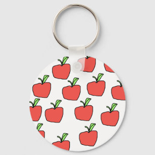 Red Apple Pattern. Schlüsselanhänger