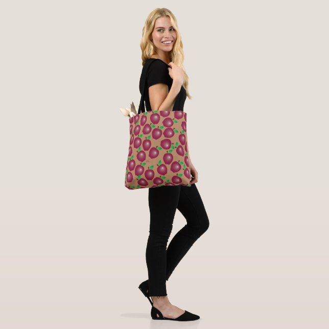 Red Apple Pattern Teacher Tote Bag (Am Model)