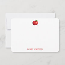 Red Apple Personalisiert Kids Stationery