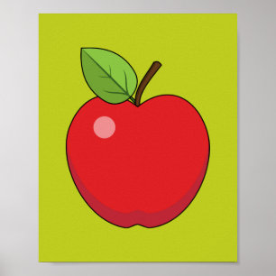 Red Apple Poster
