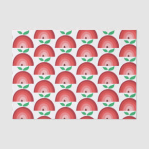 Red Apple Rainbow Pattern Seidenpapier