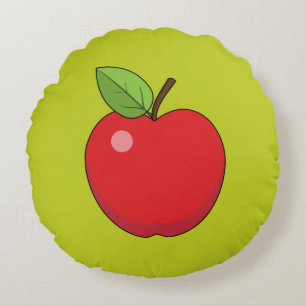Red Apple Rundes Kissen