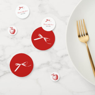 Red Apple Table Confetti Konfetti
