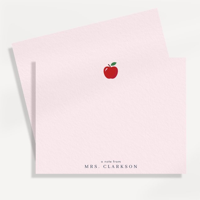 Red Apple Teacher Appreciation Note Card Einladung (Von Creator hochgeladen)