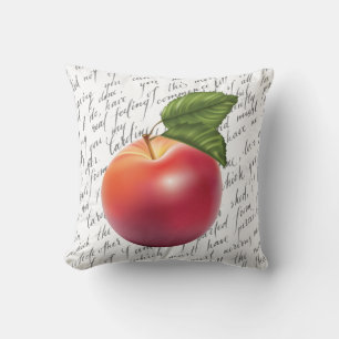 Red Apple Throw Pillow Kissen