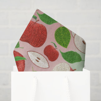 Red Apple Tissue Paper, Cute Apple Print Seidenpapier